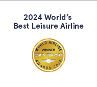 2024 World's Best Leisure Airline according to Skytrax. Skytrax World Airline Winner Awards 2024. 
